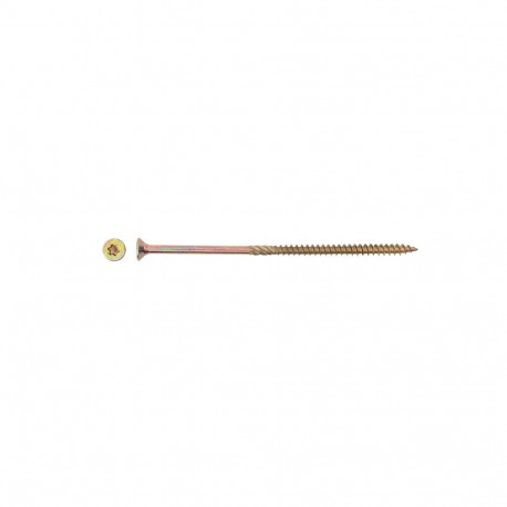 CHIPBOARD SCR T30 6.0X140/72 YELL ZN4PCS