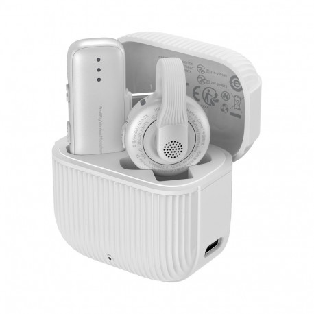 SmallRig juhtmevaba mikrofon 5719 S70-C1 USB-C-adapteriga telefonidele, valge