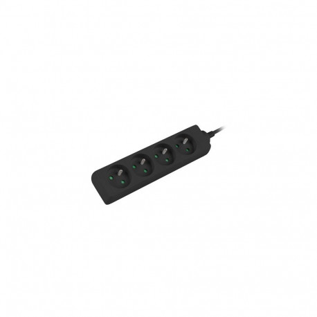 LANBERG pikendusjuhe 1M 4X 230V PL, UPS, must