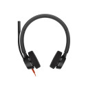 POLY stereo-peakomplekt 3320 Microsoft Teamsi sertifikaadiga USB-C, USB-C/A-adapter, must