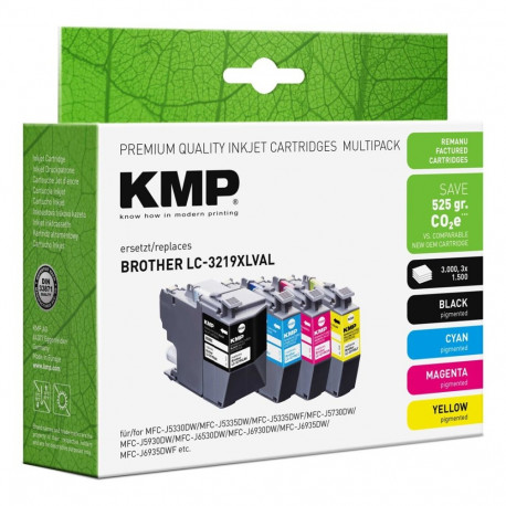KMP tindikassetid 1537,4005, 4tk, ühilduvad, must, tsüaan, magenta, kollane