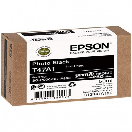 Epson tindikassett T47A1 UltraChrome Pro 10 üksikpakk 50ml, fotomust
