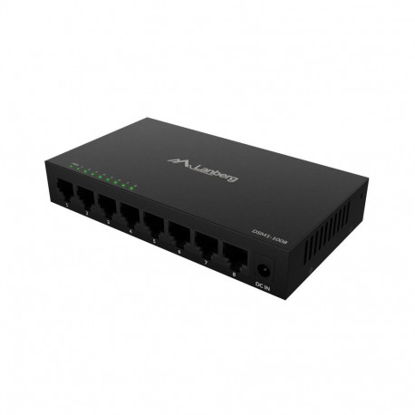 Lanberg Switch 8x1GB/s Unmanagment Gigabit Ethernet Desktop 12V metal case | DSM1-1008
