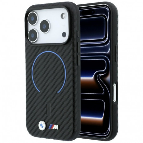 BMW BMW M Carbon Printed Ring MagSafe Case for iPhone 17 Pro Max / 18 Pro Max - Black