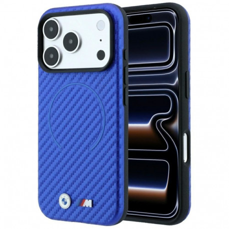 BMW BMW M Carbon Printed Ring MagSafe Case for iPhone 17 Pro / 18 Pro - Blue
