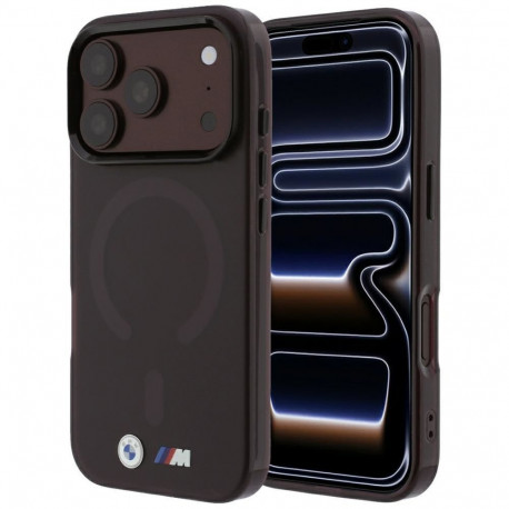 BMW BMW M IML Frosted Metal Logo & Trims MagSafe Case for iPhone 17 Pro / 18 Pro - Burgundy