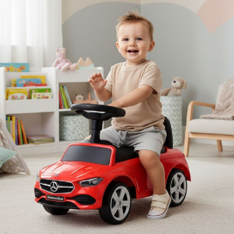 Jeździk dla dziecka, pchacz, chodzik, Mercedes C-Class czerwony
