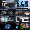 Hisense nutiteler 65U7SE 165.1cm (65") 4K Ultra HD Wi-Fi, must