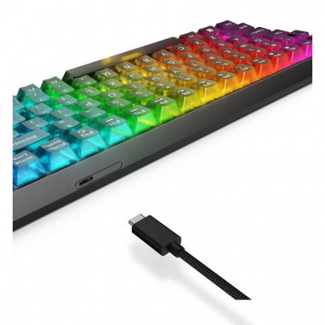 Lenovo mänguklaviatuur K510 Mini Pro USB US English, must, läbipaistev
