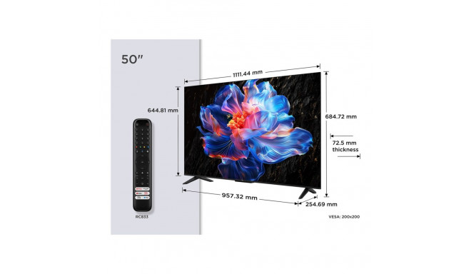 TCL P6K 50P6K TV 127 cm (50") 4K Ultra HD Smart TV Wi-Fi Metallic