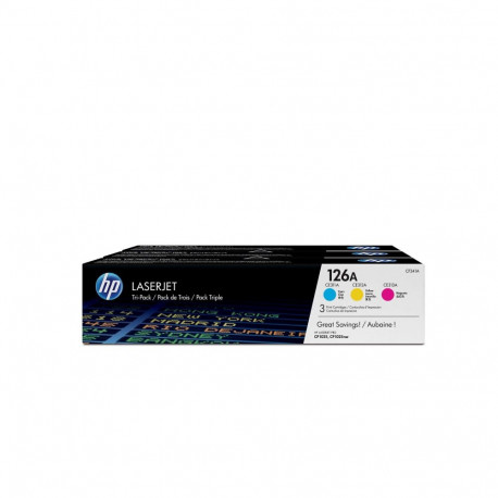 HP LaserJet toonerkassetid 126A 3tk, originaalsed, tsüaan/magenta/kollane