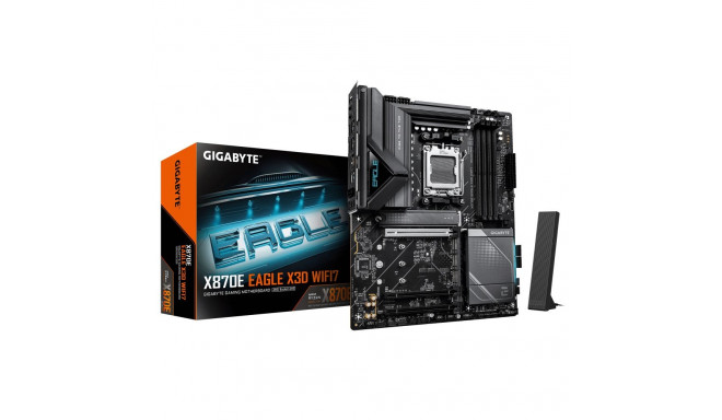 Gigabyte emaplaat X870E EAGLE X3D WIFI7, protsessoriperekond AMD, protsessoripesa AM5, DDR5, toetatu