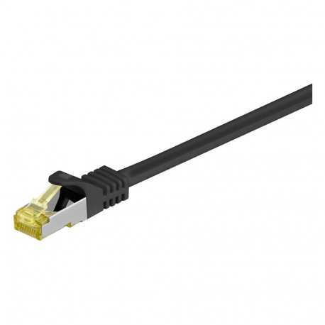"Goobay 2m RJ45 Patchkabel CAT 6A S/FTP (PiMF), 500 MHz, mit CAT 7 Rohkabel, schwarz LSZH halogenfre