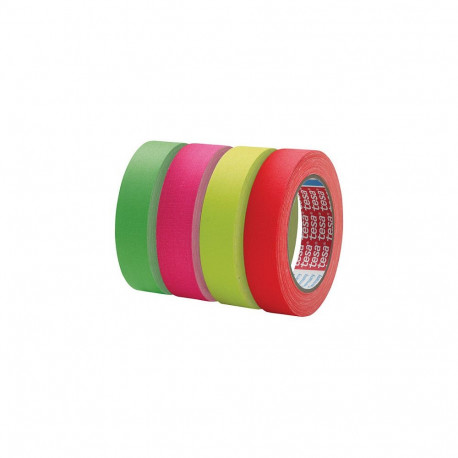 "tesa Gewebebänder 19 mm x 25 m neongelb"