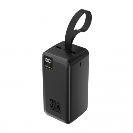 Wozinsky Powerbank Wozinsky W8-B 50000mAh 30W 2xUSB-A and 2xUSB-C and USB micro with flashlight - bl