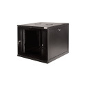 19" seinale paigaldatav SOHO kapp 12U 540*550, lamepakendis, must