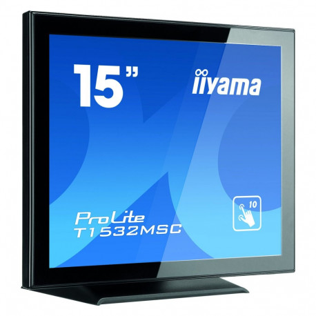 "38,0cm/15"" (1024x768) iiyama ProLite T1532MSC-B5AG 4:3 TN 8ms HDMI DisplayPort VGA VESA Speaker To