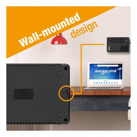 FSP liin-interaktiivne UPS ECO 800-GE 800VA 480W RJ11/RJ45 3x Schuko