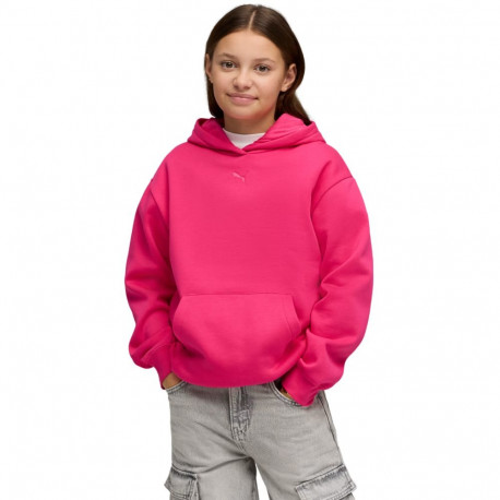 Bluza dla dzieci Puma ESS Centered Cat Logo Relaxed Hoodie fuksja 692973 59 116cm
