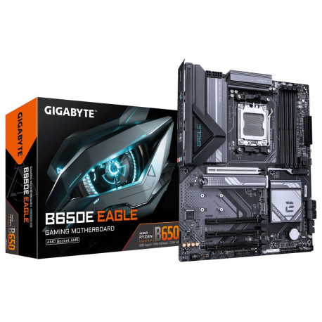 GIGABYTE emaplaat B650E EAGLE AMD B650 Socket AM5 ATX DDR5-SDRAM 4x mälupesa 3x M.2-pesa (4719331880