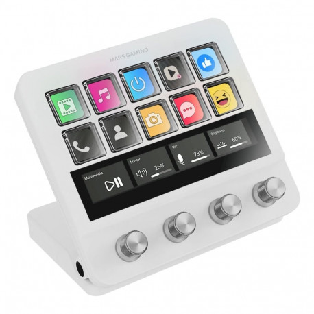 Mars Gaming MSDPROW Live Content Creation Controller 10 buttons / white