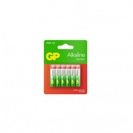 GP patareid AAA/LR03 1.5V 12PCS, punased