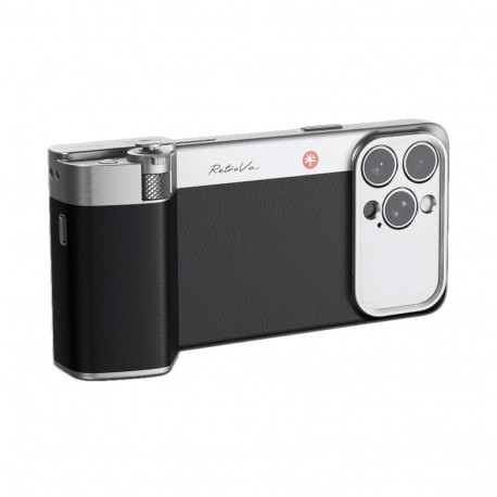 Phone Camera Grip - PGYTECH Retrova Grip Kit for iPhone 16 Pro Max, Graphite Black