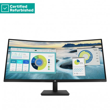 RENEW SILVER HP P34hc G4 Curved Charging Monitor - 34" 3440x1440 WQHD 250-nit 100Hz AG, Curved, VA, 