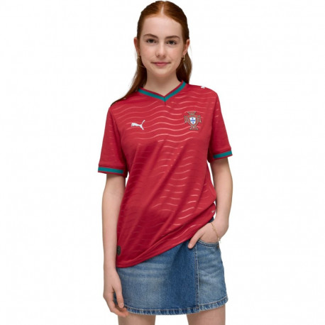 Puma laste jalgpallisärk FPF Portugal Home Jersey Replica Club 783281 01 164cm, punane