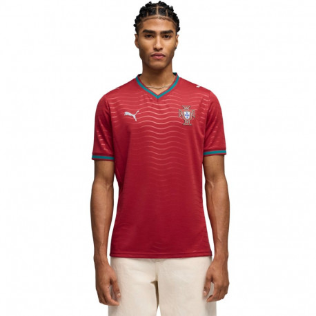 Puma meeste jalgpallisärk FPF Portugal Home Jersey Replica Club 783278 01 S, punane