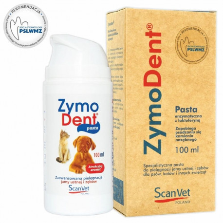 SCANVET ensümaatiline hambapasta Zymodent koertele ja kassidele 100ml