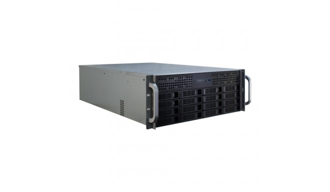 Inter-Tech rack-korpus 4U-4416L, must, hõbedane