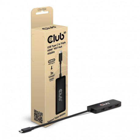 CLUB3D USB-C®-st kolme HDMI™-ni