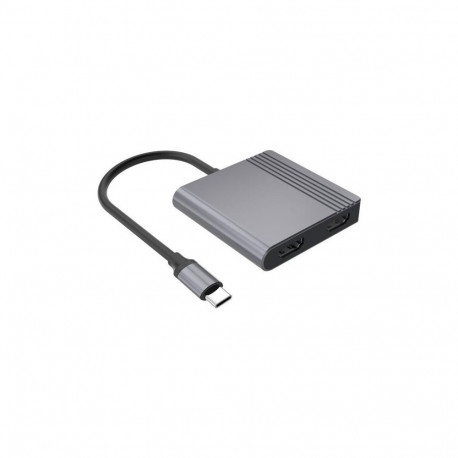 GEMBIRD USB Type-C 3-in-1 multi-port adapter USB port + HDMI + PD space grey