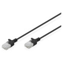 "CAT 6 U-UTP Slim Patchkabel, 5 m, Schwarz"
