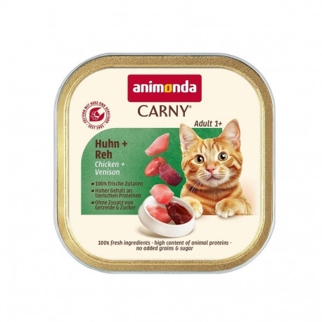 ANIMONDA märg kassitoit Carny Adult, kana ja ulukiliha, 85g