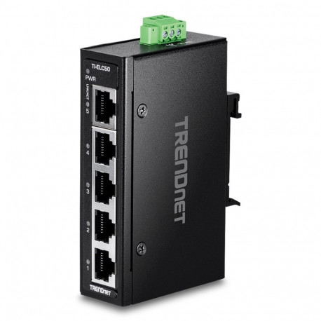 Trendnet TI-ELC50 network switch Unmanaged Fast Ethernet (10/100) Black