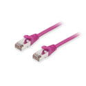 Equip patch-kaabel Cat6A S/FTP 2xRJ45 20.00m LSZH polükott, lilla