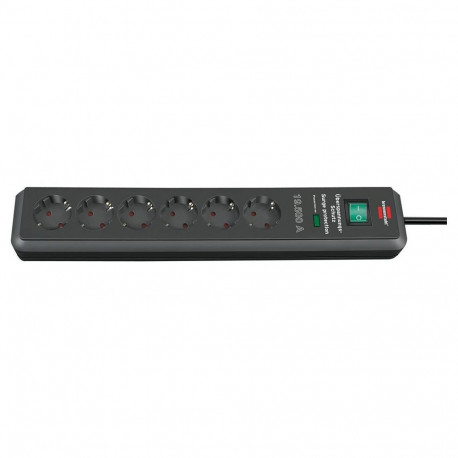 Brennenstuhl 1159540366 power extension 2 m 6 AC outlet(s) Black