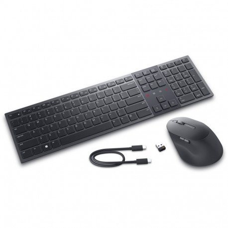 Keyboard - Dell Multi-Device KM900 Wireless Keyboard With Touch Controls And Backlighting