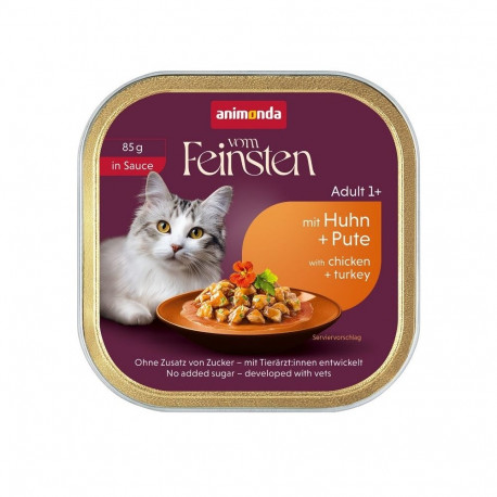 ANIMONDA Vom Feinsten Adult in Sauce Chicken and turkey - wet cat food - 85g