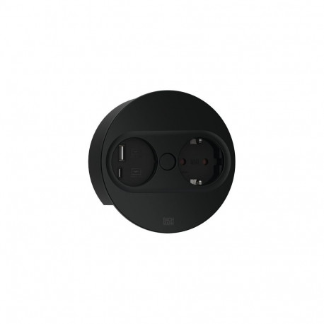 Pistikupesa Twist 2 1 x CEE7/3 2.0m, 1 x USB-A, 1 x USB-C, matt must