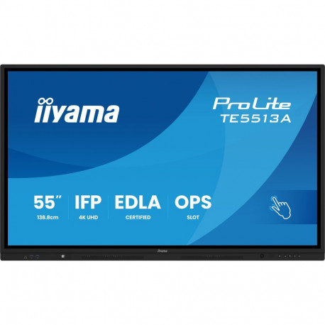 iiyama reklaamiekraan TE5513A-B3AG interaktiivne lamepaneel 138.7cm (54.6") LCD Wi-Fi 500cd/m² 4K Ul