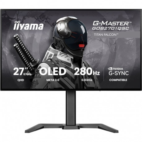 iiyama G-MASTER GOB2701QSC-B1 computer monitor 68.6 cm (27") 2560 x 1440 pixels 2K Ultra HD OLED Bla