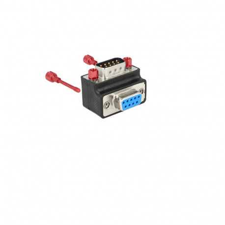 Delock Adapter Sub-D 9 pin male > female 270° angled Nut and Screw changeable