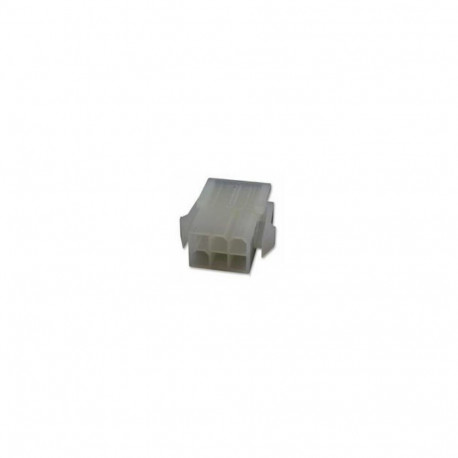 Mini-Fit Jr Male Connector Housing, 4.2mm Pitch, 6 Way, 2 Row