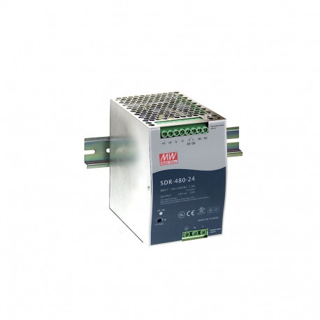 Toiteplokk DIN-liistule 480W 24V 20A