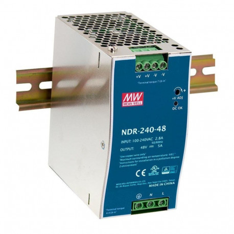 DIN rail power supply 240W 24V 10A