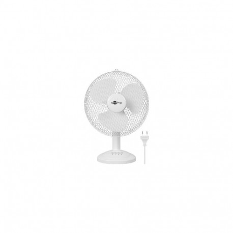 Ventilaator lauale Ø30 cm (12´´), kaabel 1.2m, 40W, on/off lüliti, valge, plastik