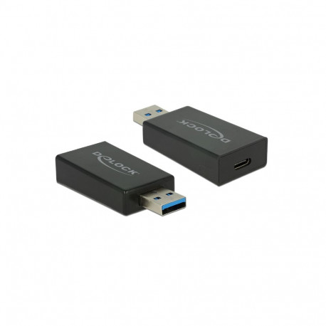 Üleminek USB 3.1 A (M) - USB-C (F), must (Gen2-10Gb)